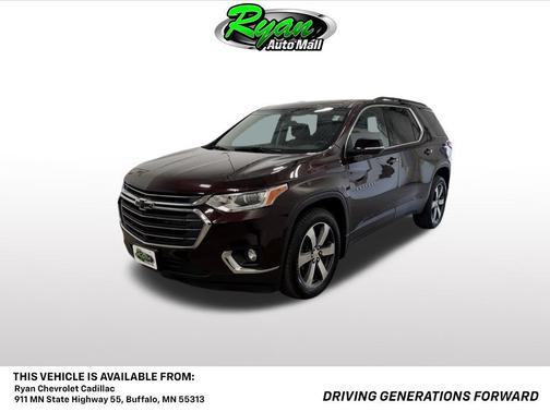 Black Cherry Metallic 2021 Chevrolet Traverse LT Leather