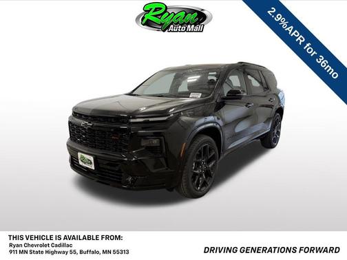 Mosaic Black Metallic 2026 Chevrolet Traverse RS
