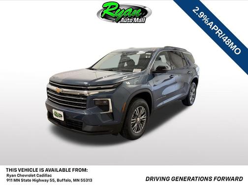 Lakeshore Blue Metallic 2026 Chevrolet Traverse LT
