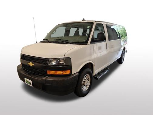 Summit White 2023 Chevrolet Express 3500 RWD 3500 Extended Wheelbase LS