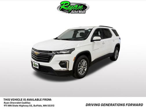 Summit White 2023 Chevrolet Traverse LT Cloth