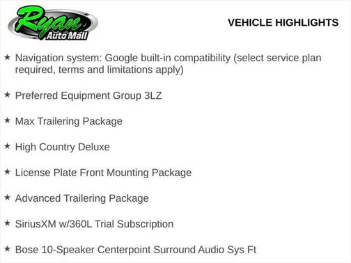2025 Chevrolet Tahoe 4WD High Country