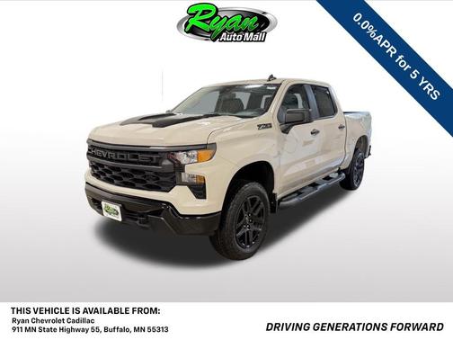 White Sands 2026 Chevrolet Silverado 1500 Custom Trail Boss Truck