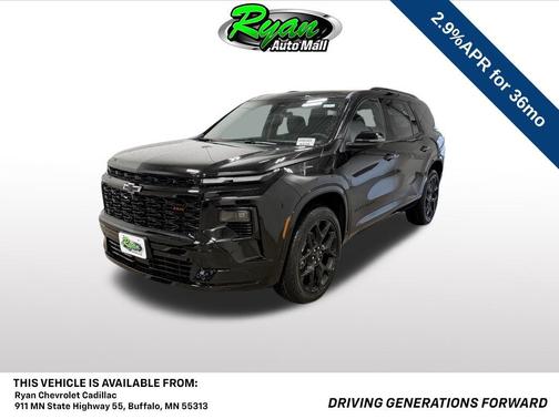 Mosaic Black Metallic 2026 Chevrolet Traverse RS