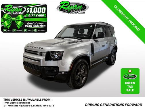 Gray 2024 Land Rover Defender 90 P400 X-Dynamic SE
