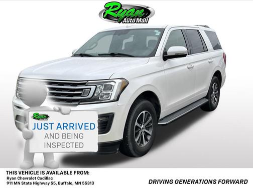White Platinum Metallic Tri-Coat 2019 Ford Expedition XLT