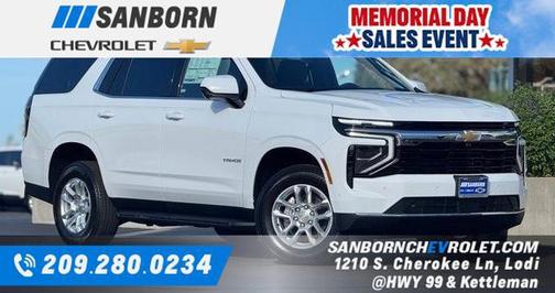 Summit White 2026 Chevrolet Tahoe LS