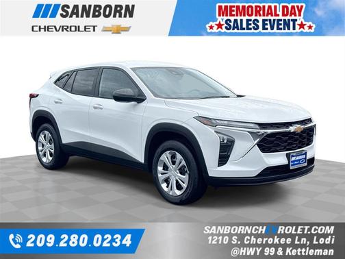 Summit White 2026 Chevrolet Trax LS