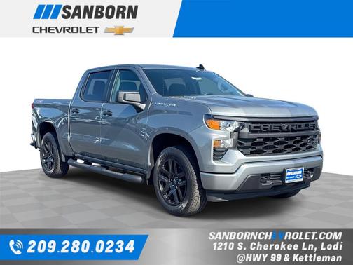 Sterling Gray Metallic 2026 Chevrolet Silverado 1500 Custom