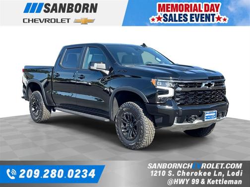 Black 2026 Chevrolet Silverado 1500 ZR2