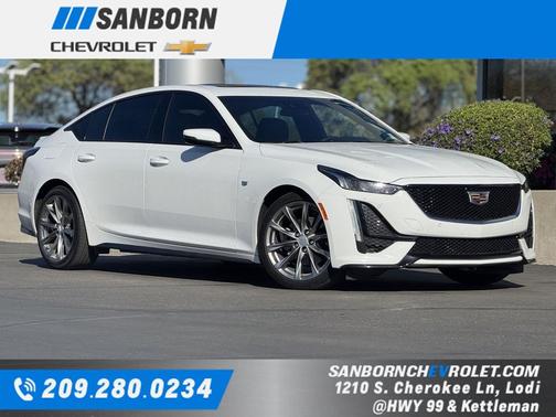 Summit White 2023 Cadillac CT5 Sport