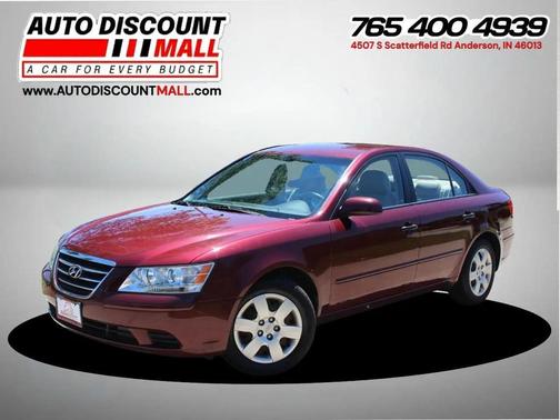 MAROON 2010 Hyundai SONATA GLS