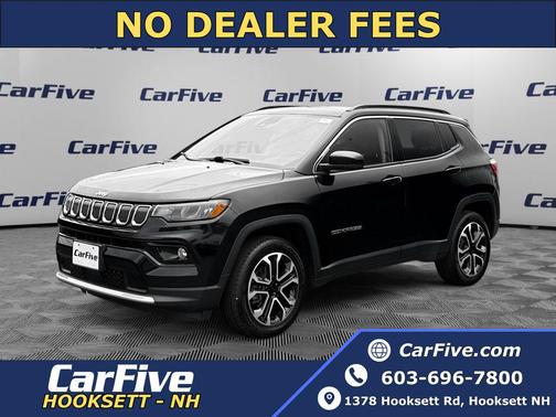 Diamond Black Crystal Pearlcoat 2022 Jeep Compass Limited