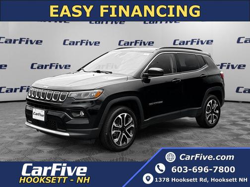Diamond Black Crystal Pearlcoat 2022 Jeep Compass Limited