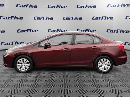 Red 2012 Honda Civic LX