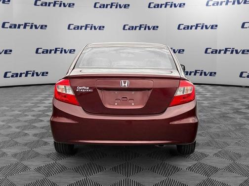 Red 2012 Honda Civic LX