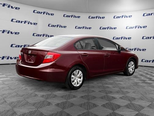 Red 2012 Honda Civic LX
