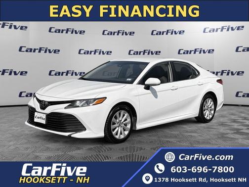 Super White 2019 Toyota Camry LE