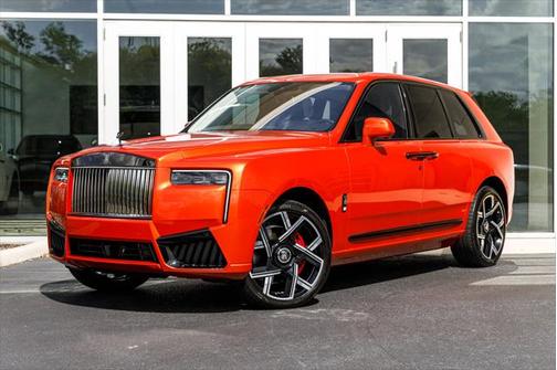 Crystal over Orange Metallic 2026 Rolls-Royce Cullinan Black Badge