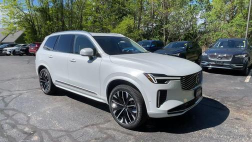 Crystal White Pearl 2026 Volvo XC90 Plug-In Hybrid Ultra, T8 AWD, Electric/Gasoline, Bright, 7 Seats