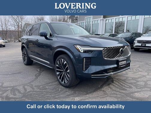 Denim Blue Metallic 2026 Volvo XC90 Ultra, B6 AWD Gas (mild hybrid), Gasoline, Bright, 7 Seats