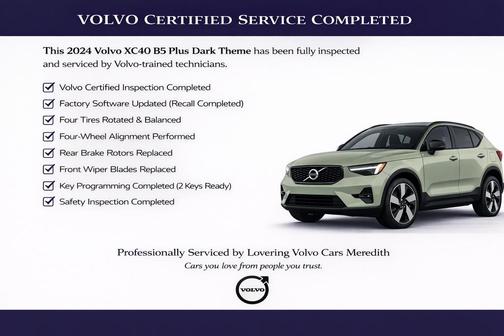 2024 Volvo XC40 B5 Plus Dark Theme
