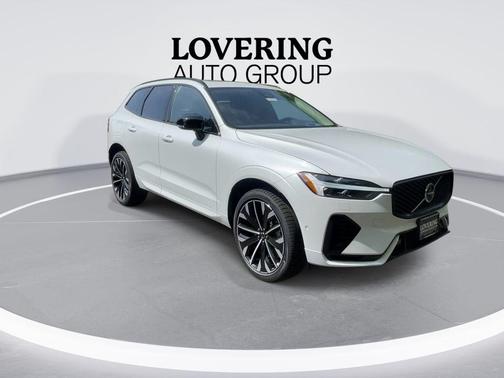 Crystal White Metallic 2026 Volvo XC60 Plug-In Hybrid Ultra, T8 AWD Electric/Gasoline, Dark
