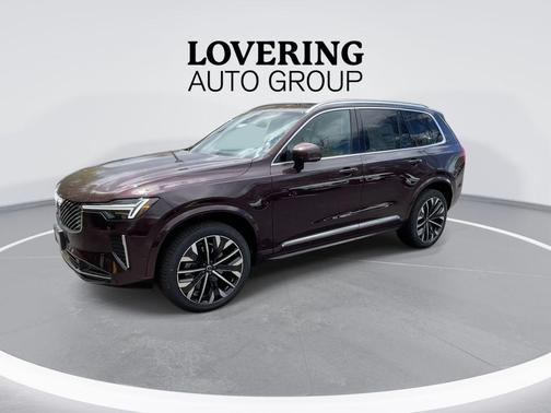 Mulberry Red Metallic 2026 Volvo XC90 Plus, B6 AWD Gas (mild hybrid), Gasoline, Bright, 7 Seats