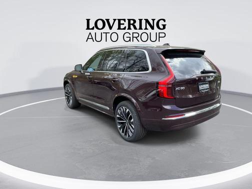 Mulberry Red Metallic 2026 Volvo XC90 Plus, B6 AWD Gas (mild hybrid), Gasoline, Bright, 7 Seats