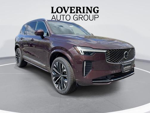 Mulberry Red Metallic 2026 Volvo XC90 Plus, B6 AWD Gas (mild hybrid), Gasoline, Bright, 7 Seats