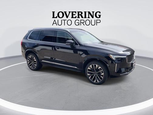 Onyx Black Metallic 2026 Volvo XC90 Plus, B6 AWD Gas (mild hybrid), Gasoline, Bright, 7 Seats