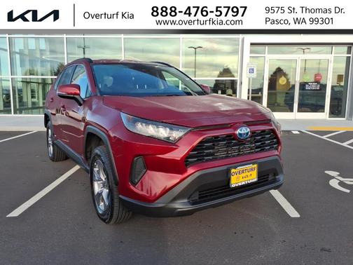 Ruby Flare Pearl 2022 Toyota RAV4 Hybrid LE