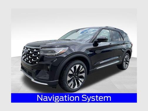 Agate Black Metallic 2026 Ford Explorer Platinum