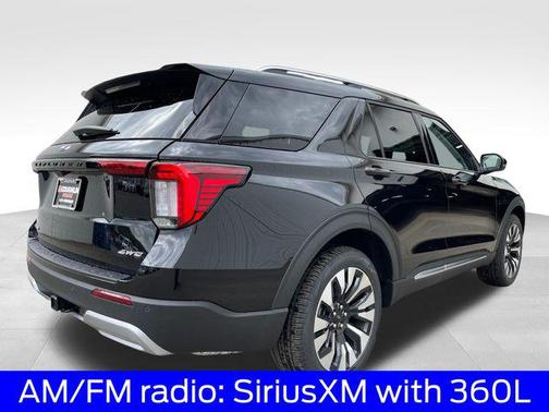 Agate Black Metallic 2026 Ford Explorer Platinum