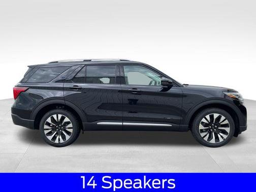 Agate Black Metallic 2026 Ford Explorer Platinum