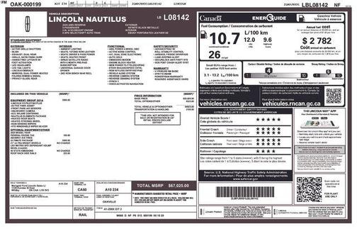 Infinite Black 2020 Lincoln Nautilus Reserve