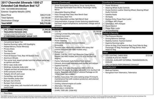 2017 Chevrolet Silverado 1500 1LT