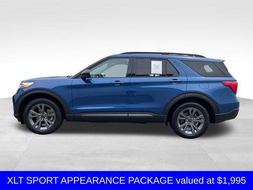 Atlas Blue Metallic 2023 Ford Explorer XLT