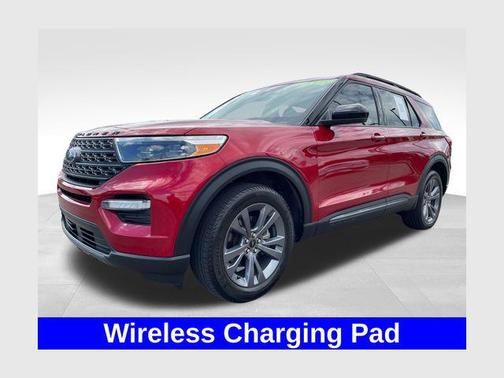 Rapid Red Metallic Tinted Clearcoat 2023 Ford Explorer XLT