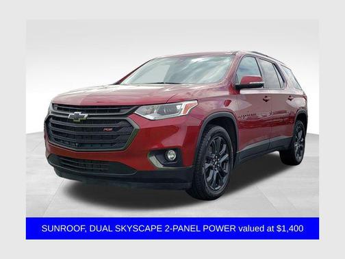 Cajun Red Tintcoat 2021 Chevrolet Traverse RS