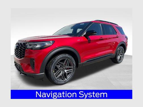 Rapid Red Metallic Tinted Clearcoat 2026 Ford Explorer ST-Line