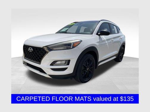 Dazzling White 2019 Hyundai TUCSON Night