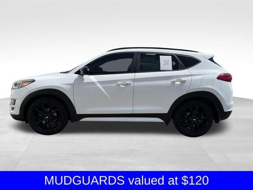 Dazzling White 2019 Hyundai TUCSON Night
