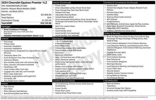 Mosaic Black Metallic 2024 Chevrolet Equinox Premier w/1LZ