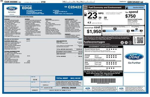 Magnetic 2016 Ford Edge Titanium