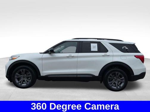 Star White Metallic Tri-Coat 2024 Ford Explorer XLT
