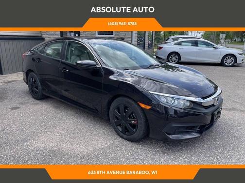 Crystal Black Pearl 2017 Honda Civic LX