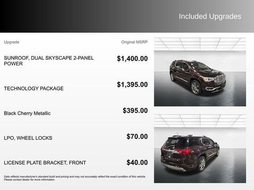 Black Cherry Metallic 2017 GMC Acadia Denali