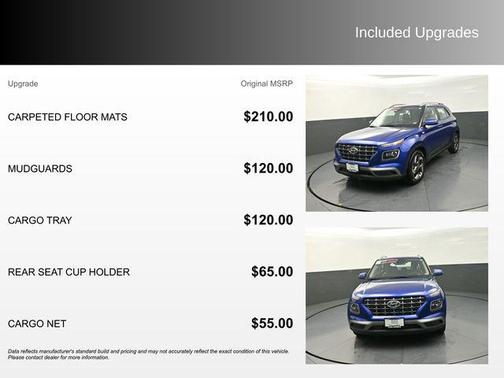 Intense Blue 2022 Hyundai VENUE Limited
