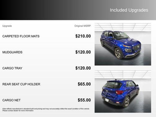 Intense Blue 2022 Hyundai VENUE Limited